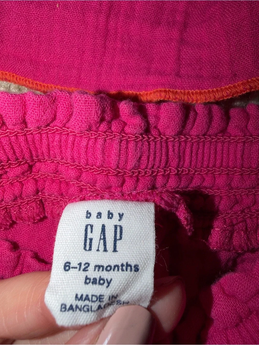 GAP Baby Bright Pink Ruffle Tank & Shorts Set